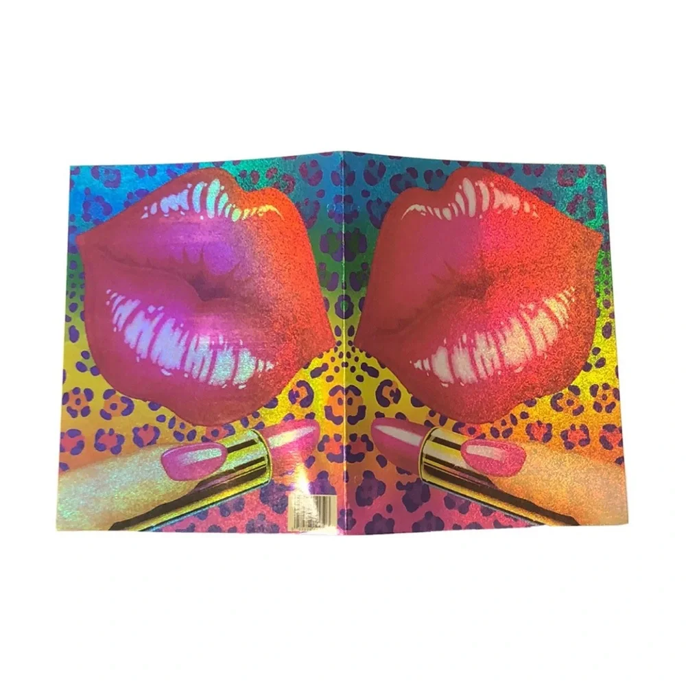 Lisa Frank Y2K Big Lips Glitter Pocket Folder Unpunched